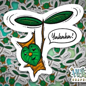 Korok &quot;Yahaha!&quot; Vinyl Sticker - Legend of Zelda Breath of the Wild