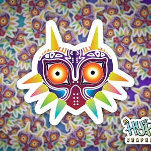 Majora&#39;s Mask Vinyl Sticker: Legend of Zelda Matte Decal