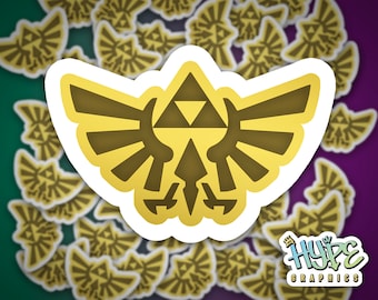 Legend of Zelda Triforce Matte Vinyl Sticker