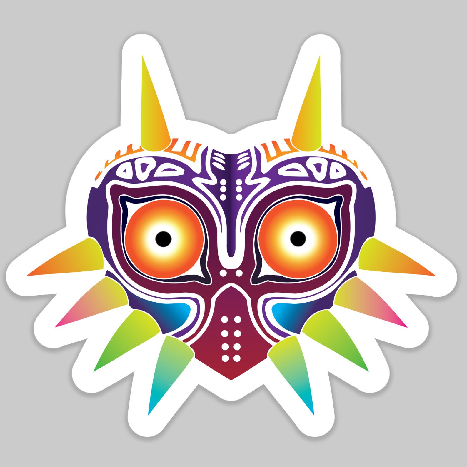 Majora's Mask Stylized Matte Vinyl Decal Sticker // FREE - Etsy
