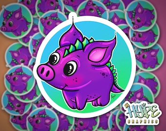 Porkchop the Space Pig Sticker: Matte Vinyl Decal
