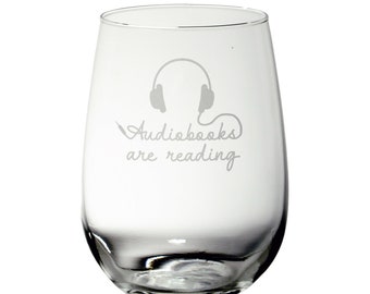 Audiobooks Are Reading Etched Glassware