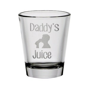 Daddy's Juice Shot Glass Fathers Day Shot Glass New Dad Gift image 1