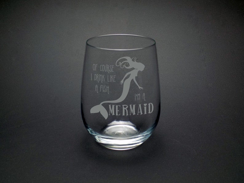 Mermaid Gobelet bien s?r I boire comme un poisson