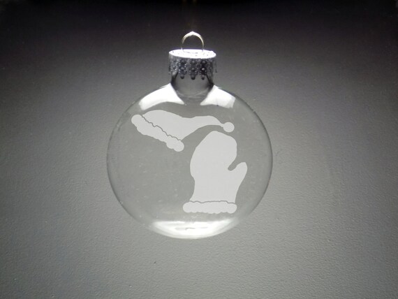 Santa Hat Michigan Christmas Ornament 
