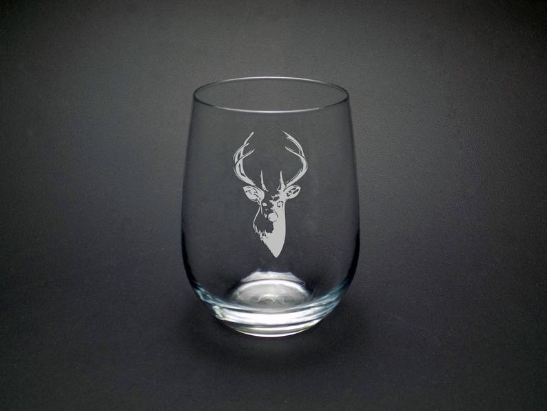 Deer Glass Hunting Glass Hunting Love Glass Deer Hunter Etsy