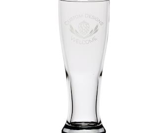 Custom Etched Pint glass