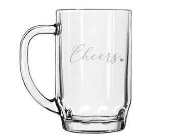 Cheers Etched Glass