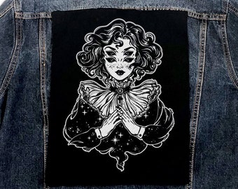 Witch Back Patch, Punk Patches, Punk Patch, Sew On Patch, Patches for Jackets, Jacket Patches, Canvas Patch, Patches for Jackets Punk