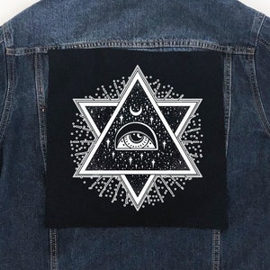The Third Eye Back Patch, Punk, Patches, Sew on Patch, Punk Accessories, Punk Patches, punk vest, Anarchist, Feminist, Socialist, DIY