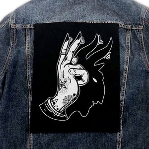 Shadow Back Patch, Punk, Patches, Sew on Patch, Punk Accessories, Punk Patches, punk vest, Anarchist, Feminist, Socialist, DIY, Leftist
