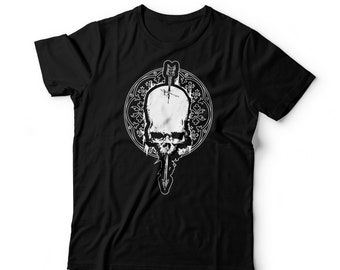 Sacred Arrow T Shirt | Alternative Shirt | Black Work Shirt | Skull Shirt | Punk