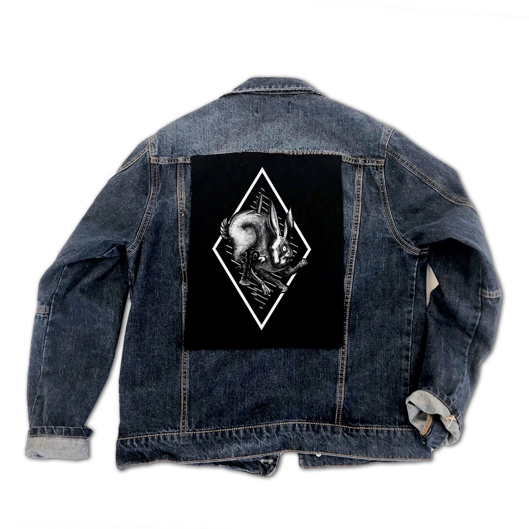The Rabbit Luck Back Patch, Punk, Patches, Sew on Patch, Punk ...