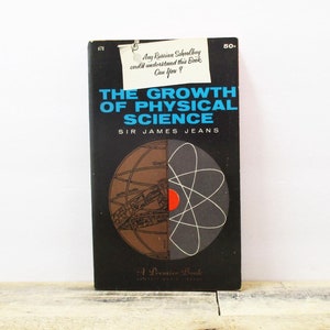 The Growth of Physical Science by Sir James Jeans, 1961 Paperback Edition