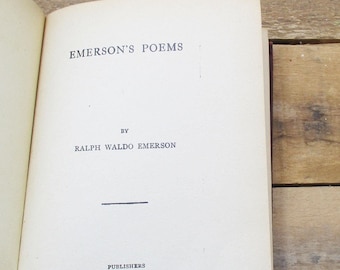 1890's Collection of Emerson Poems, Published by The Henneberry Company.