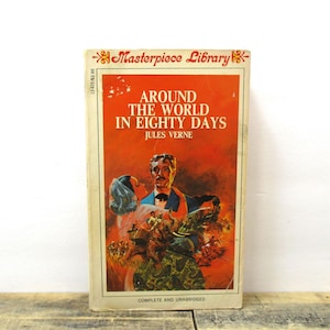 1968 Paperback - Around the World in Eighty Days Jules Verne - Magnum Unabridged