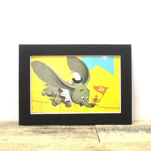 Vintage Dumbo print, featuring Dumbo and Timothy Mouse.