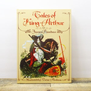 Tales Of King Arthur By James Riordan - Large Vintage Hardcover Book