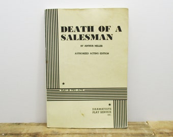 1980 Copy of 'Death of a Salesman' - a Tony Winning Play by Arthur Miller, Published by Dramatists Play Service. Great Theater Gift!