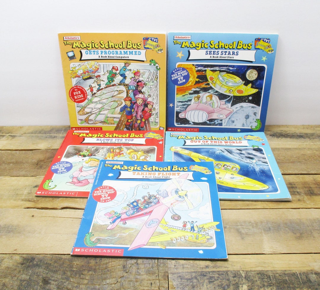 Set of FIVE Magic School Bus Books From the 1990s - A Blast From the ...