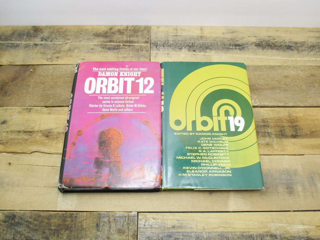 Set of TWO 1970's, 'orbit' Science Fiction Anthologies Orbit 12 and Orbit 19, Edited and