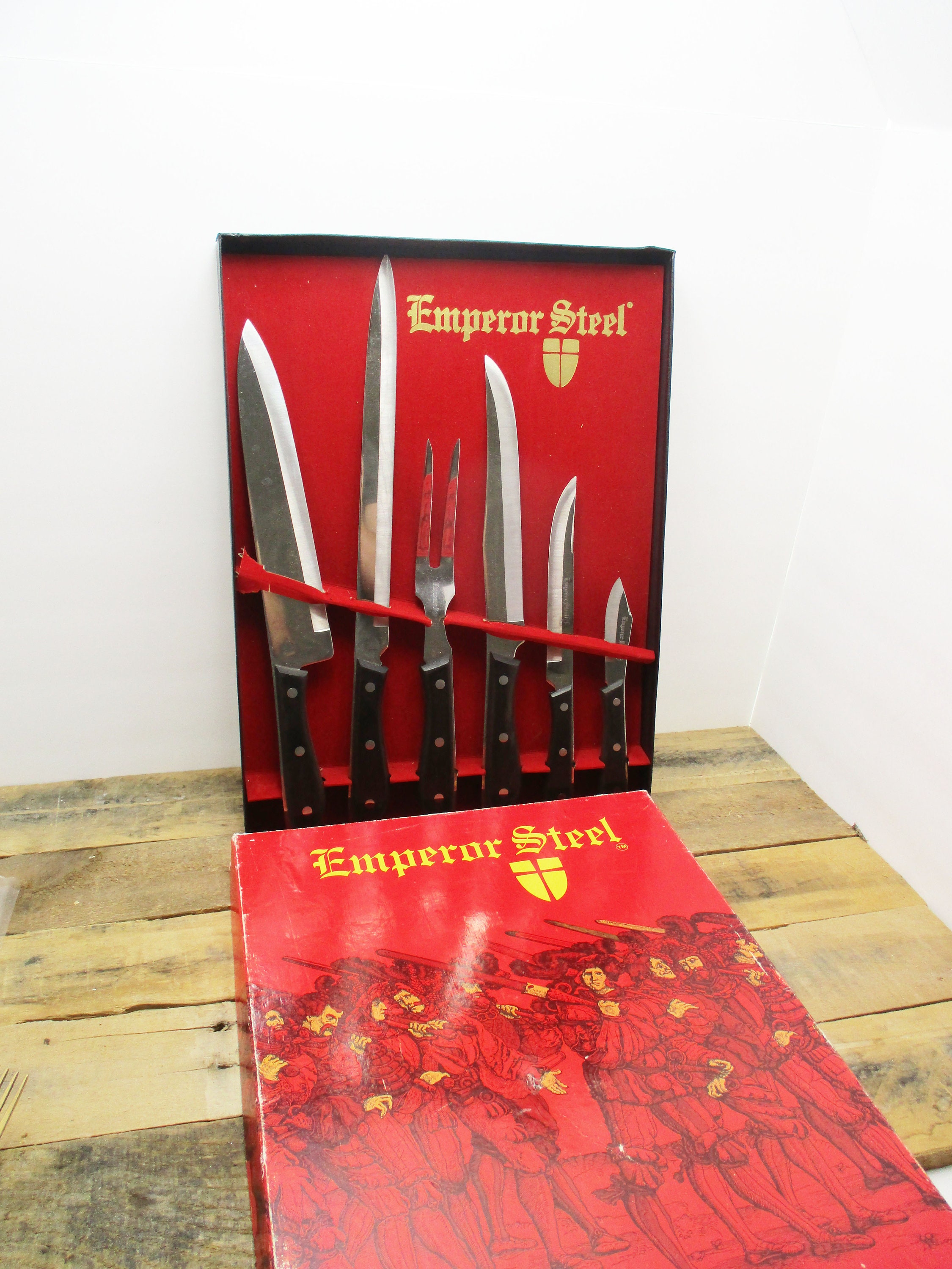 Emperor Collection - Japanese Full-Tang Kitchen Knife Set with Smoot –  Senken Knives