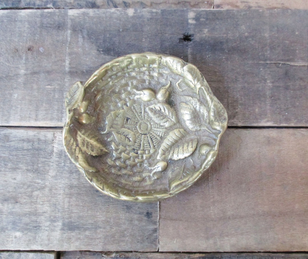 Vintage Brass Ring Holder or Trinket Dish by Decorative Crafts Etsy