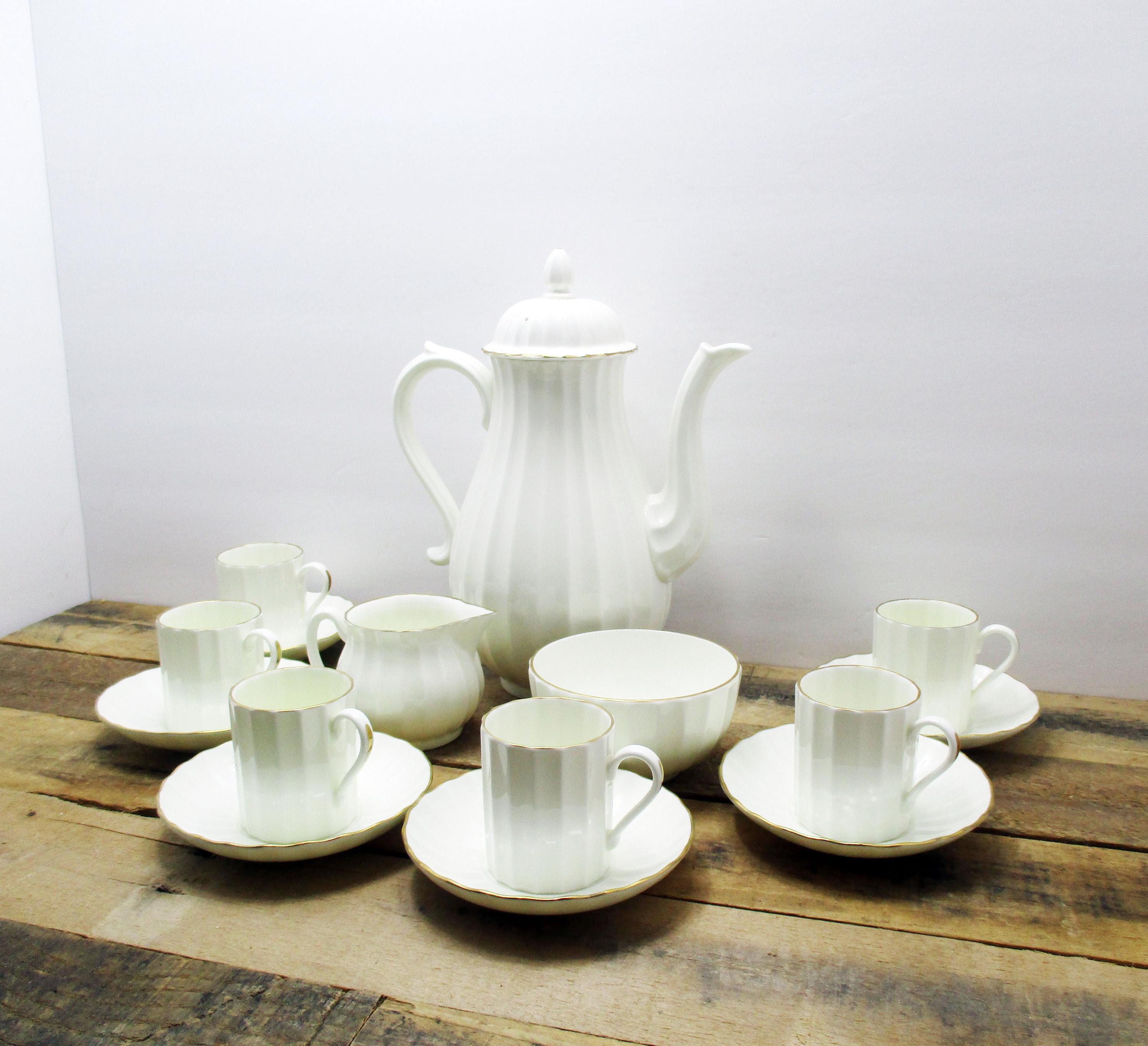 Royal Worcester “strathmore” Tea Set. Fine Bone China Set With
