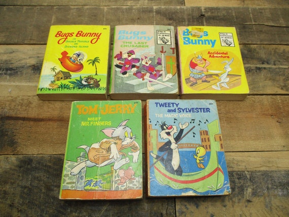 Set of FIVE Vintage Looney Tunes Little Big Books 5 Mini Paperback Books  From the 1960s and 1970s. Bugs Bunny, Tweety, Sylvester, & More - Etsy