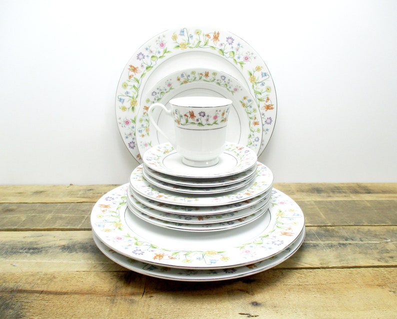 Crown Ming Fine China Susan Pattern Set Includes 3 dinner Etsy
