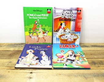 Set of FOUR 70s-90s Disney Books - 101 Dalmatian Lot!