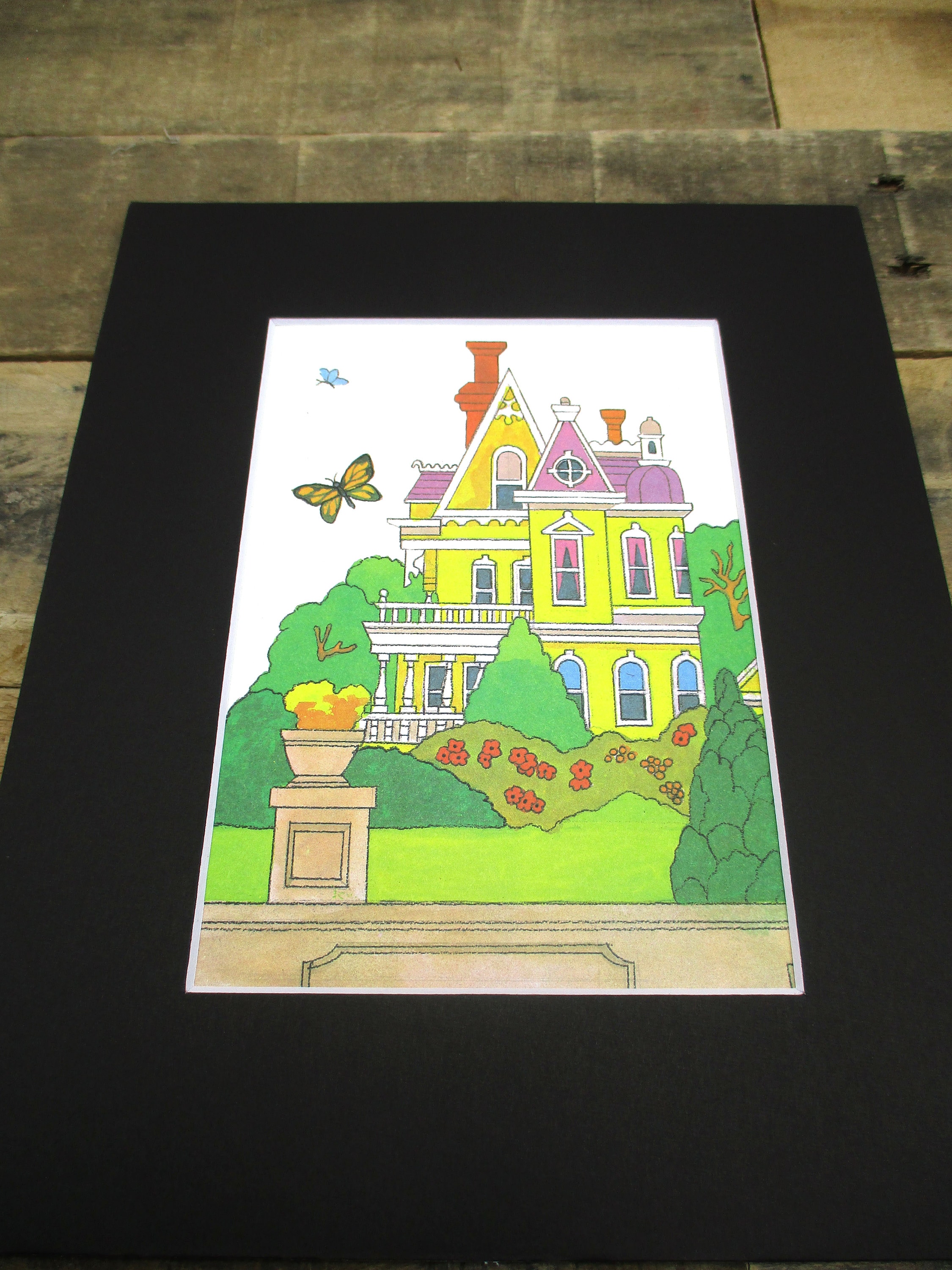 Vintage Children's Book Print a Lovely Bright Yellow - Etsy