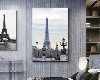Eiffel Tower Canvas Etsy