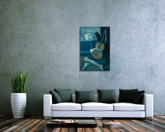 PABLO PICASSO The Old Guitarist CANVAS PRINT Decor Art Painting Giclee ALL SIZES