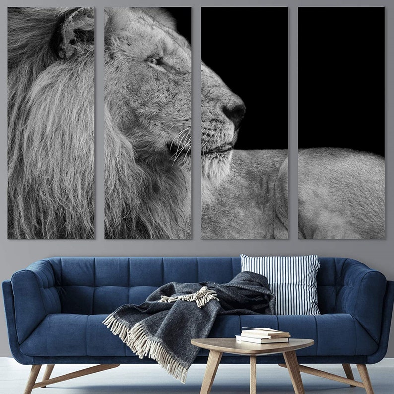 Lion Painting Modern Artwork Wall26 Lion Wall Art Home Wall Decor Lion Canvas Art Lion Canvas Wall Art Lion Canvas Print Lion Photo