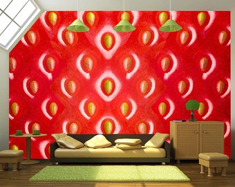 Strawberry wallpaper | Etsy