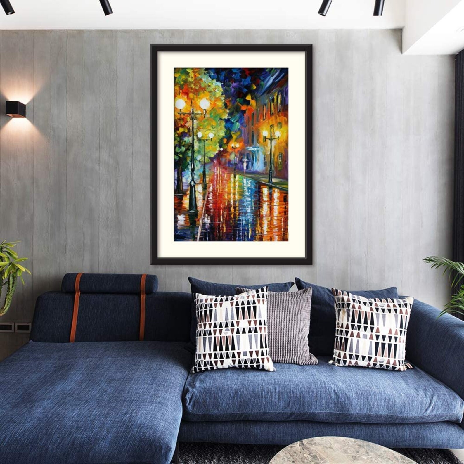 Wall26 Black Framed Canvas Wall Art Oil Painting Scenery Home Etsy
