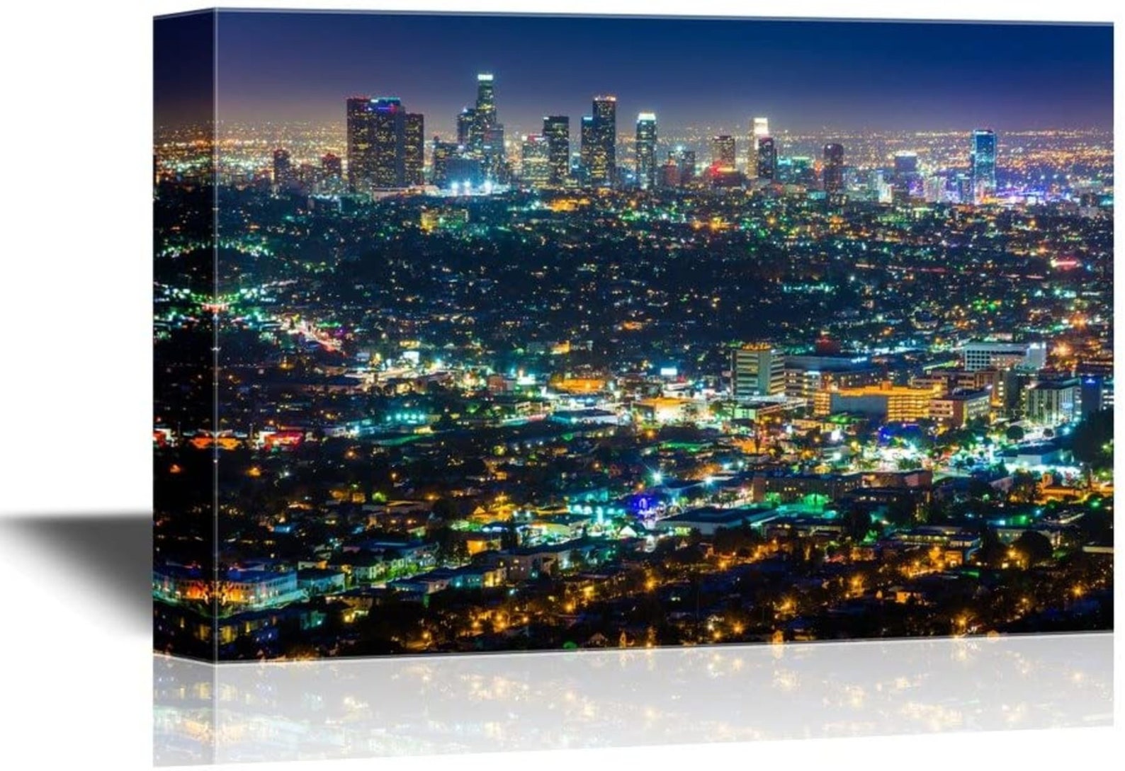 Wall26 Canvas Wall Art Downtown Los Angeles Skyline at Etsy