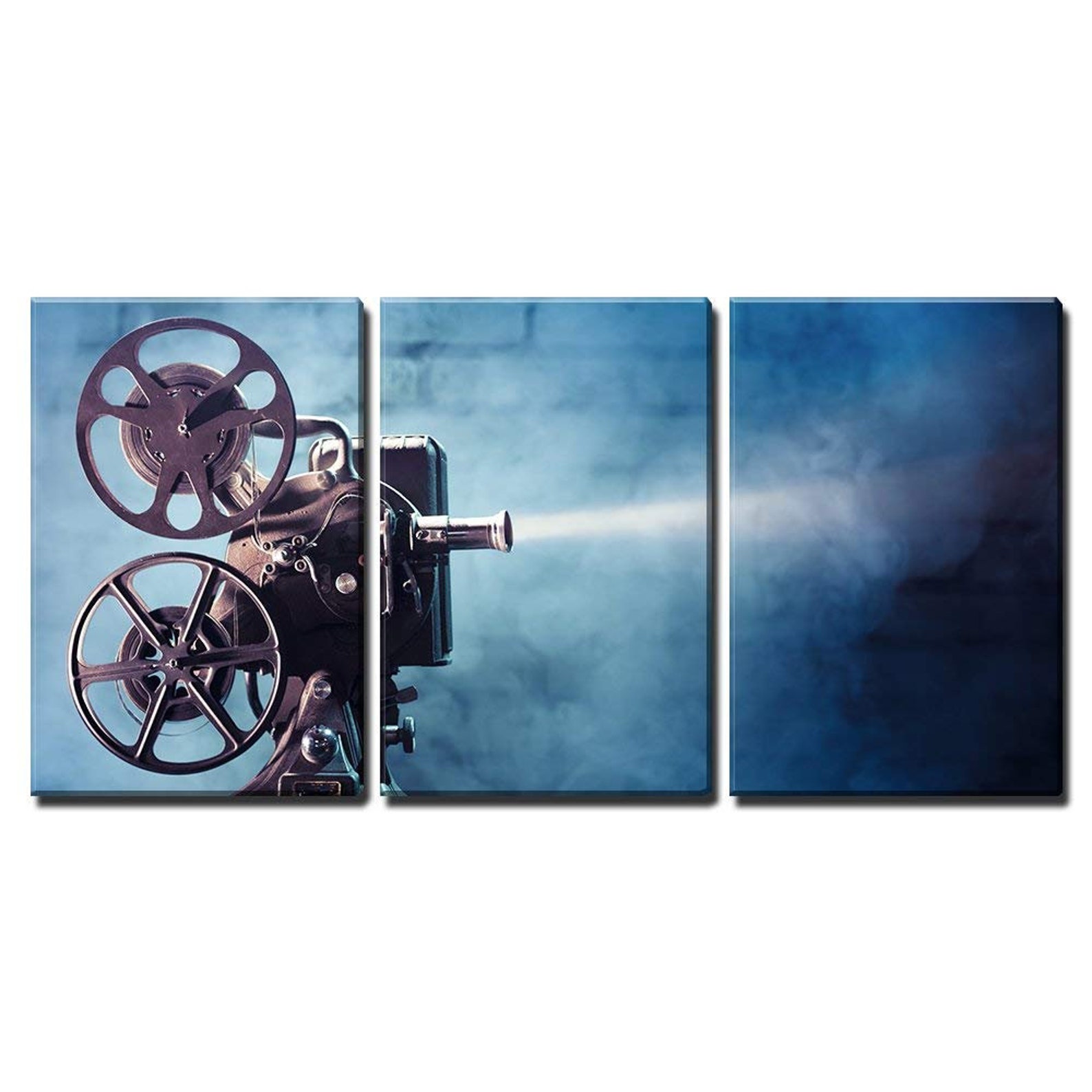 Wall26 3 Piece Canvas Wall Art Photo of an Old Movie Etsy