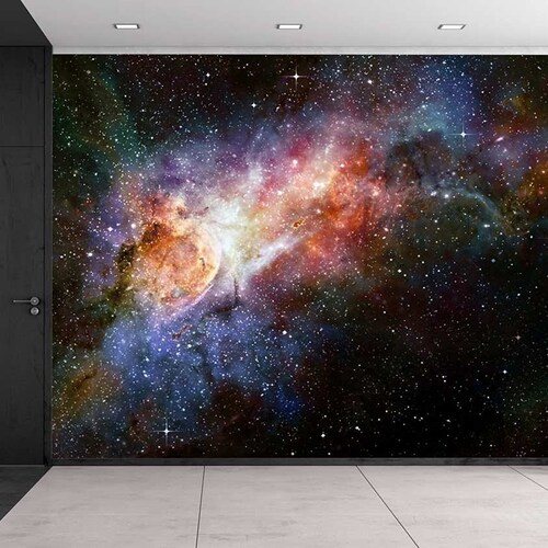 Cosmic Wallpaper. Galaxy Wallpaper. Outer Space Wall Mural. | Etsy