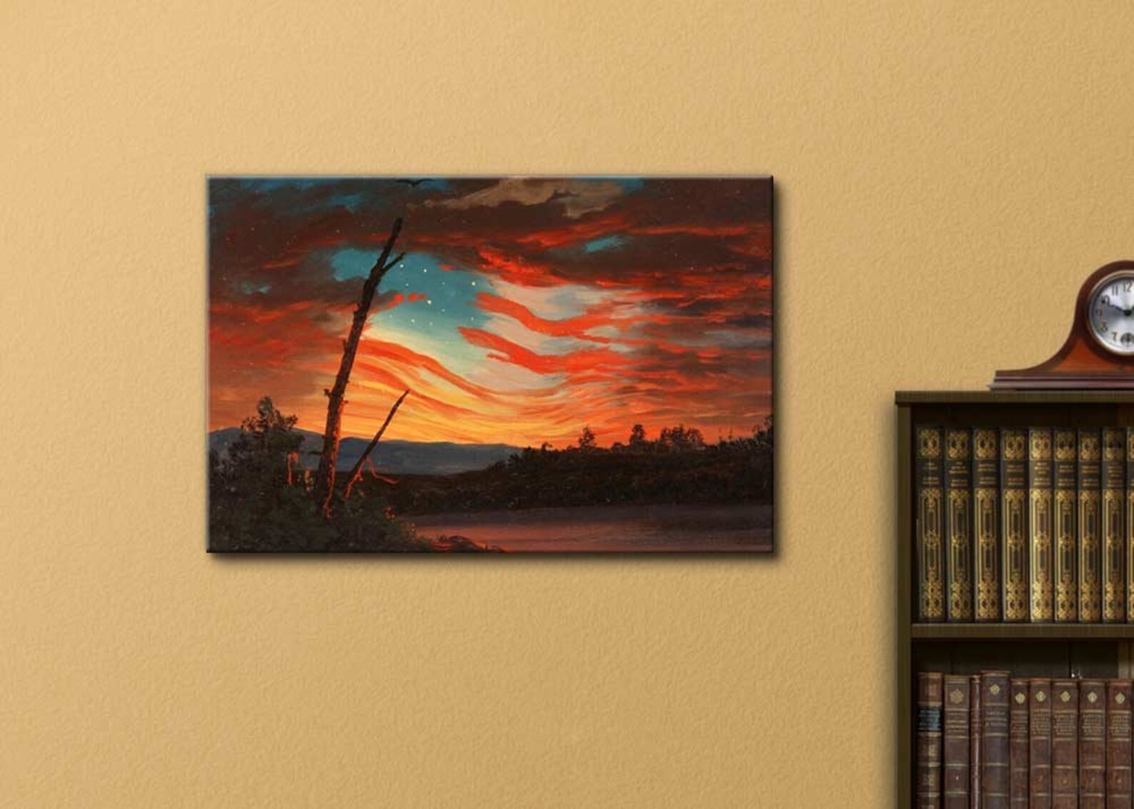 Our Banner in the Sky by Frederic Edwin Church Canvas Wall Etsy