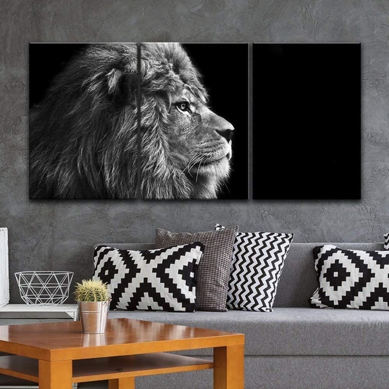 Lion Painting Modern Artwork Wall26 Lion Wall Art Home Wall Decor Lion Canvas Art Lion Canvas Wall Art Lion Canvas Print Lion Photo