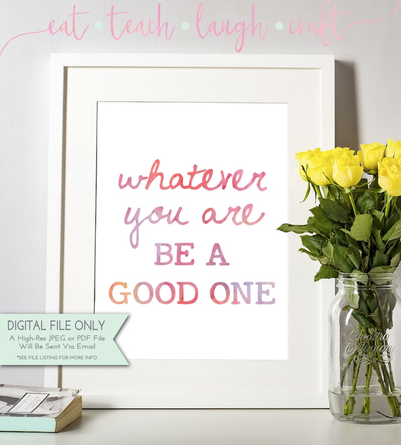 Inspirational Quotes Watercolor Art Bundle Set of 20 Printables Wall Art Office Decor Instant Digital Download 8x10 AND 5x7 image 4