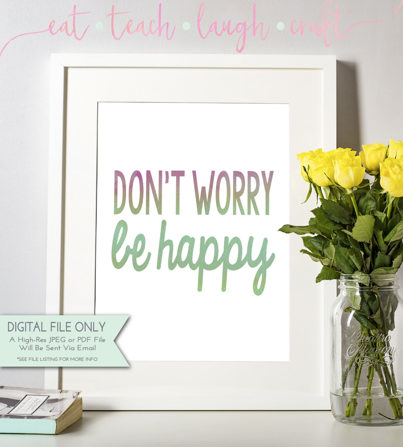Inspirational Quotes Watercolor Art Bundle Set of 20 | Etsy