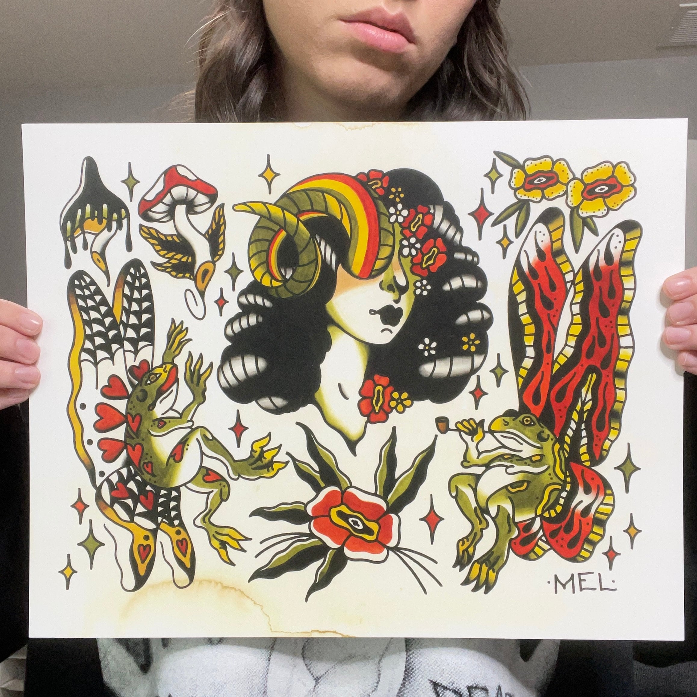 mushroom-fairy-tattoo