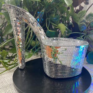 Disco High Heeled Shoe Planter Pot