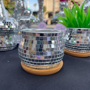 Mini Disco Planter Pot with Drip Tray