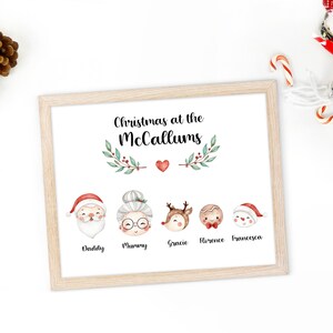 Gepersonaliseerde kerstprint - Gepersonaliseerde Kerstprint - Kerstcadeau - Kerstfeest - Gepersonaliseerde kerstversiering