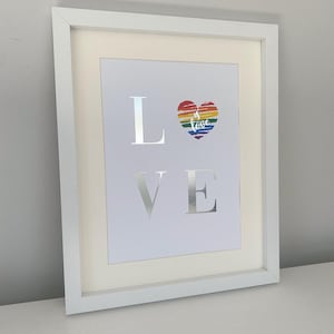 Love is Love Print - Pride print - LGBTQ print - LGBTQ decor - Rainbow print - Rainbow decor - Love print -