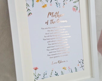 Mother of the groom Print, mother of the groom Foil Print, Gift For mother of the groom, Mother of the groom Gift, wedding gift